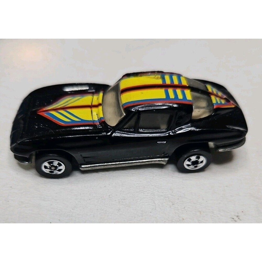 Vintage Black Hot Wheels 1979 Corvette Stingray Real Riders Hi-Rakers